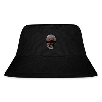 Retro Vintage Face - Stanley/Stella recycelter Bucket Hat - Schwarz - Vorne