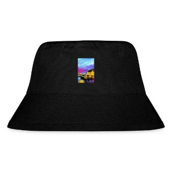 Brücken in London - Stanley/Stella recycelter Bucket Hat - Schwarz - Vorne