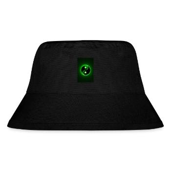 Yin Yang grün 2 - Stanley/Stella recycelter Bucket Hat - Schwarz - Vorne