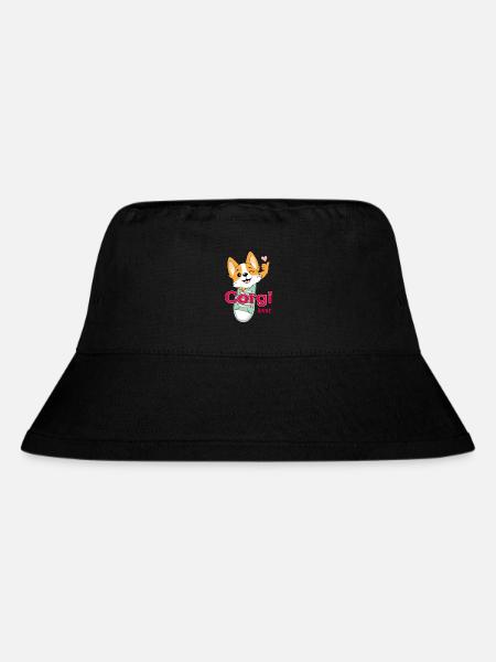 Corgi lover - Stanley/Stella Recycled Bucket Hat - black