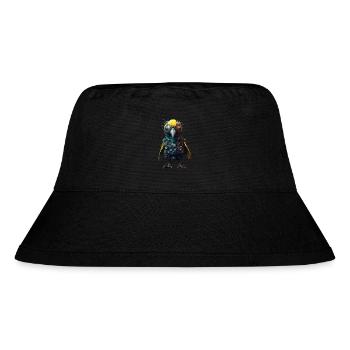 Süsser Steampunk Vogel - Stanley/Stella recycelter Bucket Hat - Schwarz - Vorne