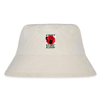 STOPPT die GRÜN-radikalen KLIMA-KLEBER - Stanley/Stella recycelter Bucket Hat - Naturweiß - Vorne