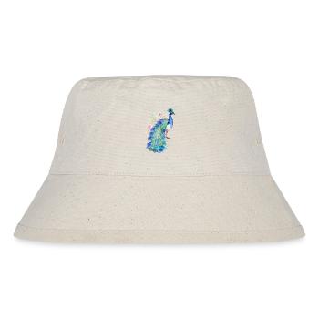 Pfau - Stanley/Stella recycelter Bucket Hat - Naturweiß - Vorne
