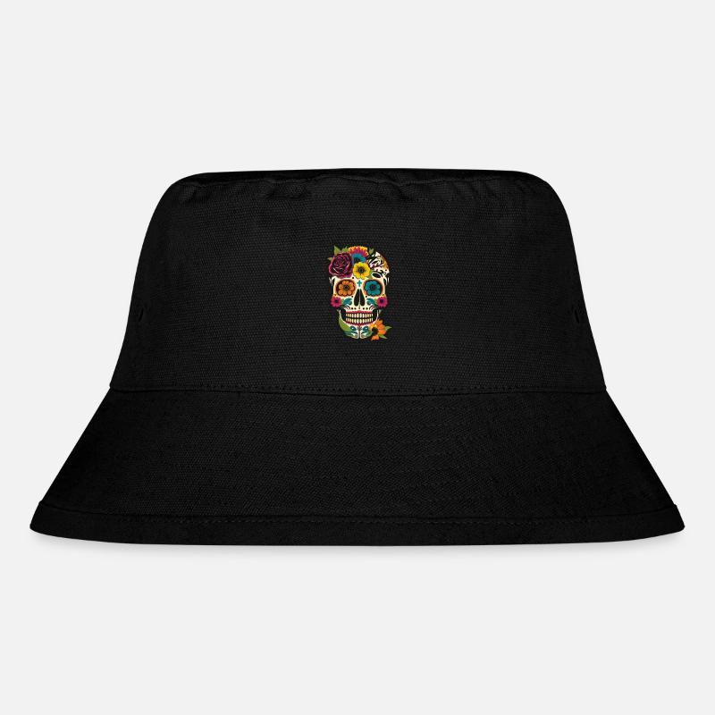 Dia De Los Muertes Flower Design - Stanley/Stella recycelter Bucket Hat - Schwarz