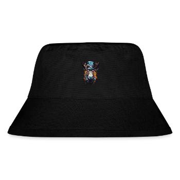 Moose Gangster Old School - Stanley/Stella Recycled Bucket Hat - black - Front