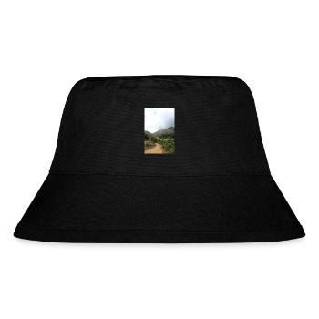 Mountain Mountains Mountain Landscape Poster - Stanley/Stella Recycled Bucket Hat - black - Front