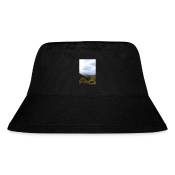 Mountain Mountains Mountain Landscape Poster - Stanley/Stella Recycled Bucket Hat - black - Front