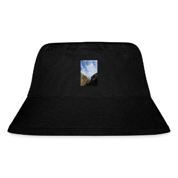 Mountain Mountains Mountain Landscape Poster - Stanley/Stella Recycled Bucket Hat - black - Front
