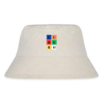 Quadratischer Eimer Farben SpeedCuber - Stanley/Stella recycelter Bucket Hat - Naturweiß - Vorne