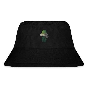 Rapid Pursuit: Velociraptor in Motion - Stanley/Stella Recycled Bucket Hat - black - Front