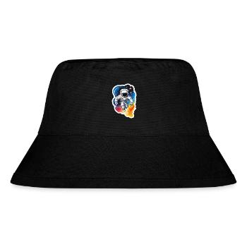 Astronaut Watercolor Watercolor - Stanley/Stella Recycled Bucket Hat - black - Front