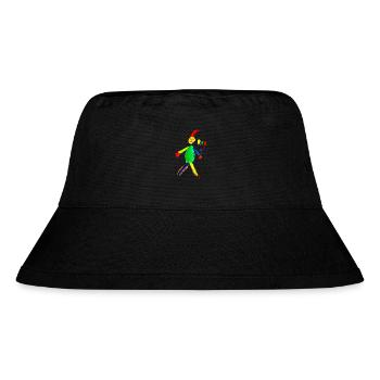 Hampelmann - Stanley/Stella recycelter Bucket Hat - Schwarz - Vorne