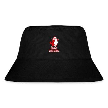 Meowy Christmas – Funny Cat Christmas Design - Stanley/Stella Recycled Bucket Hat - black - Front