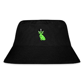 Cute Pirate Cats Buccaneer Eye Patch Hat Costume - Stanley/Stella Recycled Bucket Hat - black - Front