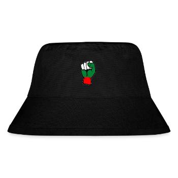 Bulgaria Flag Fist - Stanley/Stella Recycled Bucket Hat - black - Front