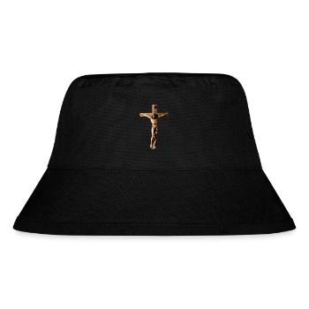 Crucifix - Stanley/Stella Recycled Bucket Hat - black - Front