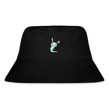 Hase Geist Gespenst spuken Halloween gruselig süß - Stanley/Stella recycelter Bucket Hat - Schwarz - Vorne