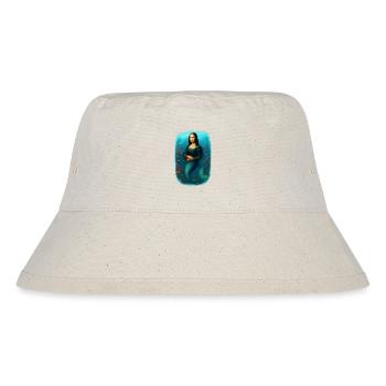 Mona Lisa mermaid - Stanley/Stella Recycled Bucket Hat - natural - Front