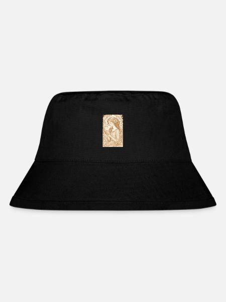 Buch Bücher Lesen Frau Art Nouveau Geschenk - Stanley/Stella recycelter Bucket Hat - Schwarz