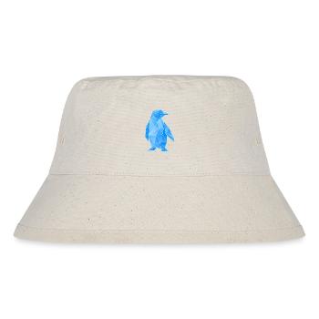 Diamond Penguin Geometric Design - Stanley/Stella Recycled Bucket Hat - natural - Front