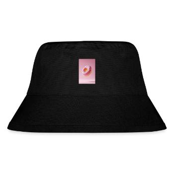 Délice de beignet givré rose - Bob recyclé Stanley/Stella - noir - Devant