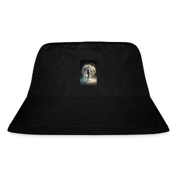 Die Reise des Zeitreisenden - Stanley/Stella recycelter Bucket Hat - Schwarz - Vorne