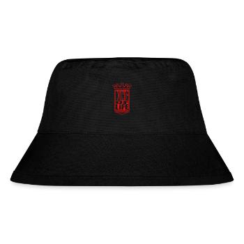 Königlicher König des Lebens Emblem - Stanley/Stella recycelter Bucket Hat - Schwarz - Vorne