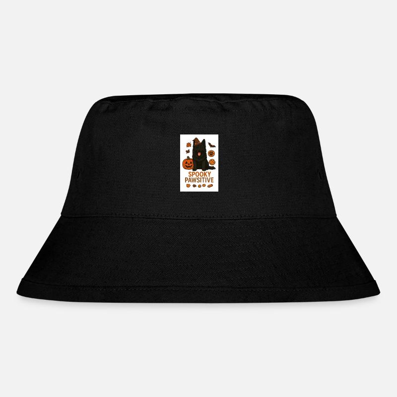 Spooky Pawsitive - Stanley/Stella Recycled Bucket Hat - black