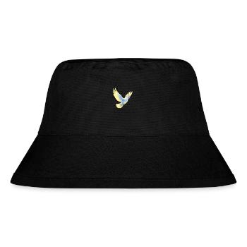 Taube Aquarell im Flug hd - Stanley/Stella recycelter Bucket Hat - Schwarz - Vorne