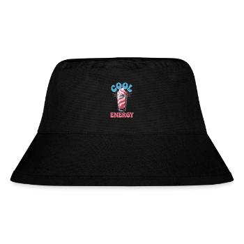  Cool Energy Milkshake Design Mit Kirsche Und - Stanley/Stella recycelter Bucket Hat - Schwarz - Vorne