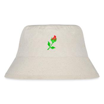 Rose Red - Stanley/Stella Recycled Bucket Hat - natural - Front