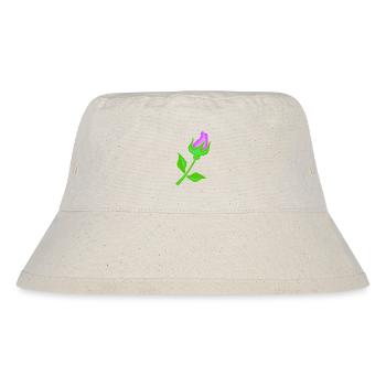 Rose dans une teinte violette - Bob recyclé Stanley/Stella - blanc naturel - Devant