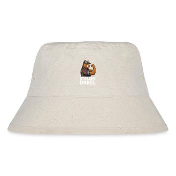 Proud Uncle Bear - Stanley/Stella Recycled Bucket Hat - natural - Front