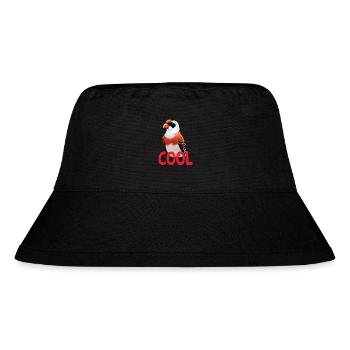 cooler Zebrafink - Australian zebra finch - Stanley/Stella recycelter Bucket Hat - Schwarz - Vorne