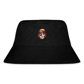 LOVE OVERCOMES ROUGH SEAS - Stanley/Stella Recycled Bucket Hat - black - Front