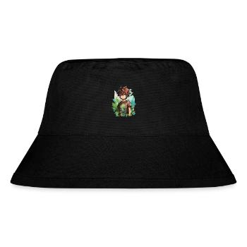 Anime Boy - Stanley/Stella recycelter Bucket Hat - Schwarz - Vorne
