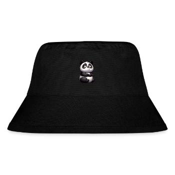 Panda Bull Bull Funny Cartoon Comic - Stanley/Stella Recycled Bucket Hat - black - Front