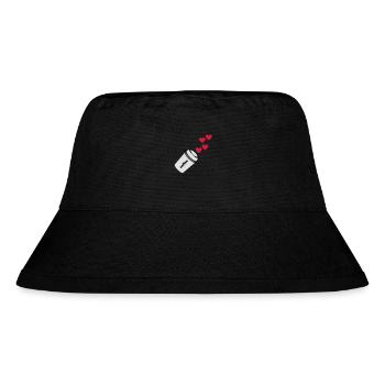 coffe love Kaffee Liebe - Stanley/Stella recycelter Bucket Hat - Schwarz - Vorne