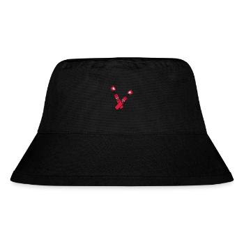 verrueckt 2 freunde team paar party kracher gesich - Stanley/Stella recycelter Bucket Hat - Schwarz - Vorne