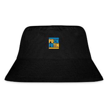 puck futin logo design - Stanley/Stella Recycled Bucket Hat - black - Front