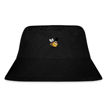 Sir Biene Zylinder Hut - Stanley/Stella recycelter Bucket Hat - Schwarz - Vorne