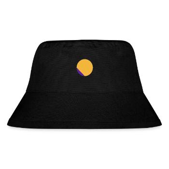 zweifarben Kreis - Stanley/Stella recycelter Bucket Hat - Schwarz - Vorne