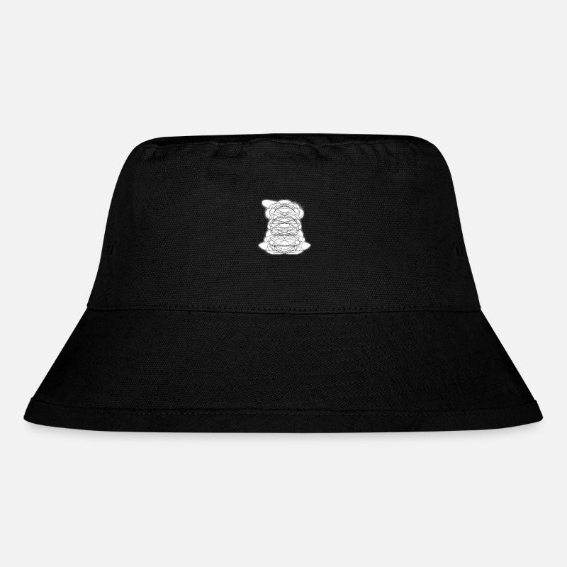 gekritzel - Stanley/Stella recycelter Bucket Hat - Schwarz