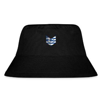 Griechenland Flagge Hellas Athen Griechische Fahne - Stanley/Stella recycelter Bucket Hat - Schwarz - Vorne