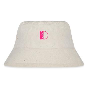 Letter D Glitter - Stanley/Stella Recycled Bucket Hat - natural - Front