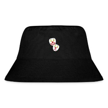Tolle Karneval und Faschingsmasken für jede Party. - Stanley/Stella recycelter Bucket Hat - Schwarz - Vorne