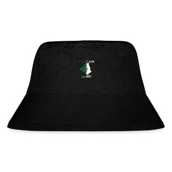 Allez LES fennec Maillot de Pied l'Algérie - Bob recyclé Stanley/Stella - noir - Devant