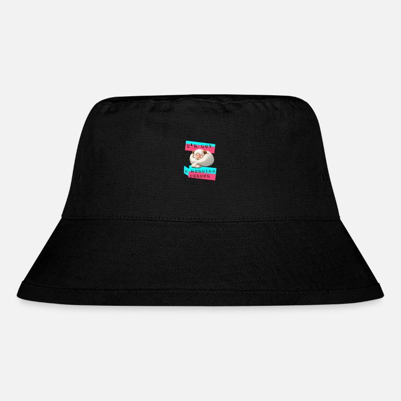 Ich bin nicht Morgen - Stanley/Stella recycelter Bucket Hat - Schwarz