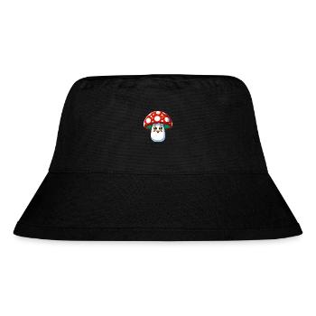Funny cheerful toadstool - Stanley/Stella Recycled Bucket Hat - black - Front