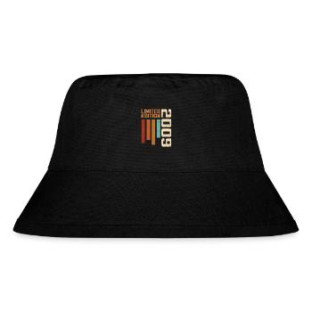 Jahrgang 2009 Geburtstagsgeschenk 2009 Retro 2009 - Stanley/Stella recycelter Bucket Hat - Schwarz - Vorne